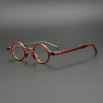Octanowe Małe Okrągłe Okulary Mężczyźni Kobiety Rocznika Retro Przezroczyste Soczewki Optyczne, Okulary Oprawa Przepisane Im Oprawki Okularowe Okulary