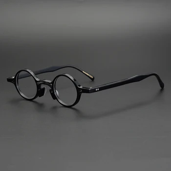 Octanowe Małe Okrągłe Okulary Mężczyźni Kobiety Rocznika Retro Przezroczyste Soczewki Optyczne, Okulary Oprawa Przepisane Im Oprawki Okularowe Okulary