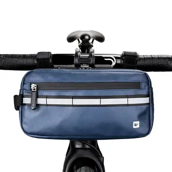 Odblaskowe roweru kierownica torba izolowana przednia torba na rower MTB kierownica torba Паньер torba wodoodporna przednia rama rowerowa kosz
