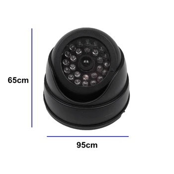 Odkryty CCTV fałszywe modelowania manekin kamery nadzoru w domu aparatu bezpieczeństwa kopuła miga czerwony led kamery