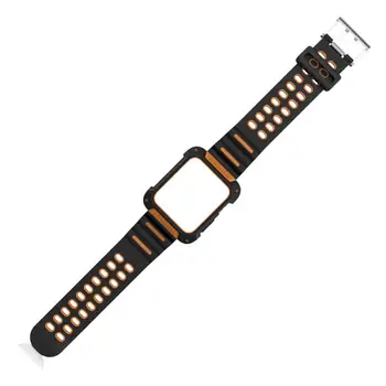 Odporna na wstrząsy gumowa w komplecie etui z silikonowym paskiem do godzin wymiana opaski dla Apple Watch Series 4 44 mm 42 mm pasek