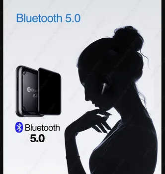 Odtwarzacz MP3 z Bluetooth5.0 16GB 2.5-calowy dotykowy ekran, radio FM HiFi odtwarzacz muzyczny High Lossless Audio Walkman wideo z e-książką