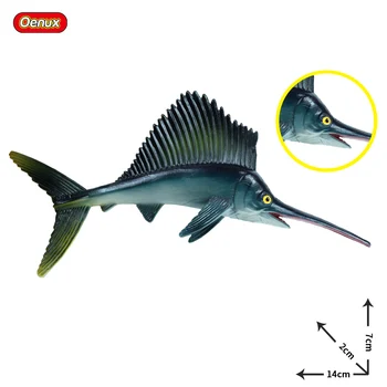 Oenux 10szt życie morskie zwierzęta Murena krab Żółw model figurki figurki ocean Marine aquarium edukacja dzieci zabawka prezent