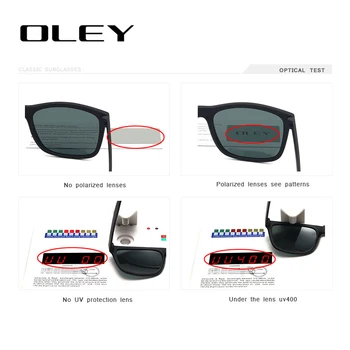 OLEY Brand Ultra light square Polarized okulary only17g Fashion color film UV400 Unisex gogle Driving fishing anti-glare
