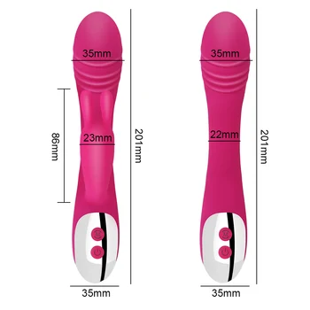 OLO 7 prędkości damska masturbacja ładowalną dildo penis wibrator stymulacja łechtaczki potężny wibrator Królik sex zabawki dla kobiet