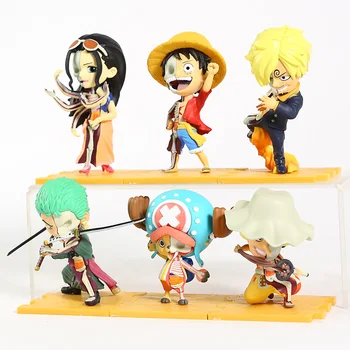 One Piece Freeny's Hidden Dissectibles vol.1 Luffy Robin Sanji Zorro chopper Усопп PVC figurki zabawki 6 szt./kpl.