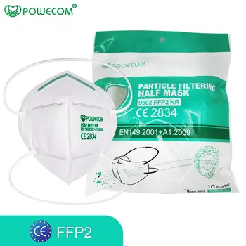 Opaska na głowę styl CE POWECOM FFP2 Maska wielokrotnego użytku twarz usta filtr maska Maski zestaw ochrony usta pokrywa Maska dorosłych dzieci