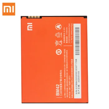 Oryginalna bateria zastępcza XIAOMI BM42 dla Xiaomi Redmi note 1 Redrice note1 autentyczne rozmowy bateria 3200mAh