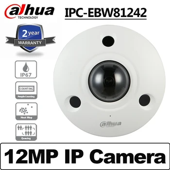 Oryginalna IPC-EBW81242 12MP panoramiczny sieciowa IR-kamera Fisheye wbudowany mikrofon wymiana IPC-EBW81230 POE IP67 IK10, IP-kamera