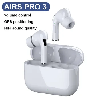 Oryginalny Airpros 3 TWS Bluetooth, słuchawki bezprzewodowe, słuchawki GPS zmienić nazwę słuchawki sterowanie dotykowe mini słuchawki pk i9s i12 i900000