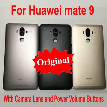 Oryginalny akumulator pokrywa tylna obudowa Drzwi tylna pokrywa z przyciskami regulacji głośności + obiektyw kamery Huawei Ascend Mate 9 mate9