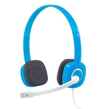 Oryginalny Logitech H150 słuchawki przewodowe podwójny 3,5 mm stereo Over-Ear słuchawki gamingowe słuchawki z mikrofonem do komputera PC Desktop