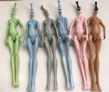 Oryginalny Monstering High Doll Figure Body Multi-Joints Movable Doll Body Toy Kids Collection Doll Toy Green Gray Blue Pink Body