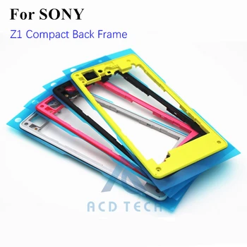 Oryginalny nowy wymienna obudowa plastikowa tylna średnia ramka tylna pokrywa ramka Sony Xperia Z1 Compact M51W Z1mini