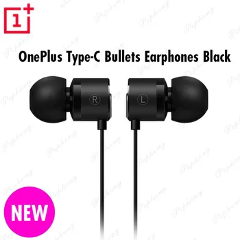 Oryginalny OnePlus Bullets 2T Type-C Jack słuchawki douszne z pilotem i mikrofonem dla telefonu Oneplus 7 pro/6T/6/5T