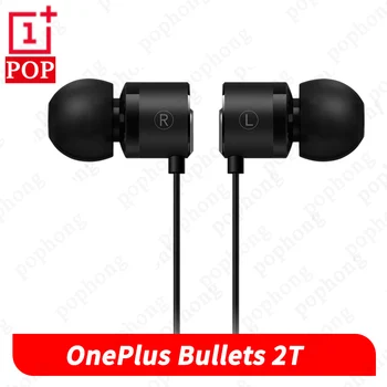 Oryginalny OnePlus Bullets 2T Type-C Jack słuchawki douszne z pilotem i mikrofonem dla telefonu Oneplus 7 pro/6T/6/5T