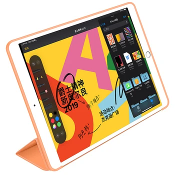 Oryginalny pokrowiec dla iPad 10.2 Case A2197 A2200 A2198 A2232 Folable Smart Wake Case case dla Apple iPad 2019 10,2 calowy ołówek torba