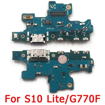Oryginalny port ładowania do Samsung Galaxy S10 Lite G770 USB Charge Board, PCB Dock Connector Flex Cable wymiana części zamiennych