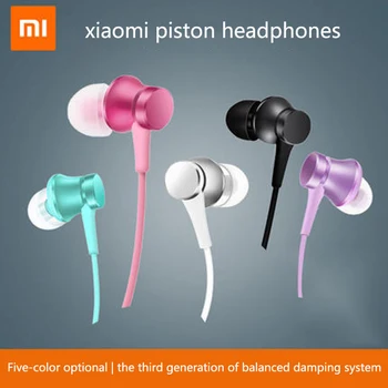 Oryginalny Xiaomi tłok 3 Słuchawki młodzieżowe kolorowe wydanie 3,5 mm 3 bass słuchawki wersja podstawowa zestaw słuchawkowy z pilotem zdalnego sterowania i mikrofonem