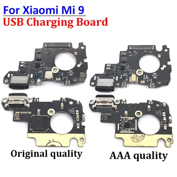 Oryginał dla Xiaomi Mi 9 Mi9 złącze dokujące ładowarka USB port ładowania Flex kabel opłata z mikrofonem wymiana
