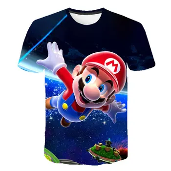 Ostatnie Harajuku klasycznej gry Super Mario child Boys and girls koszulka Super Smash Bros 3D koszulka hip-hop t-shirt odzież uliczna