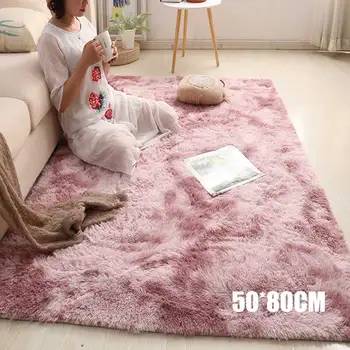 Ostatnio prosty skandynawski dywan z długim pluszowy miękki dywan dywan do sypialni, salonu CLA88