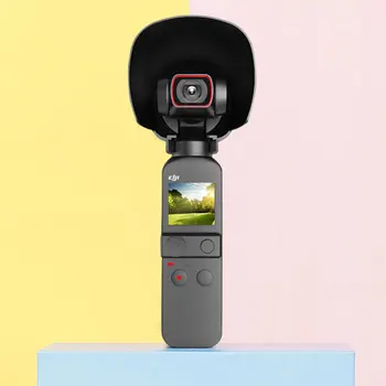Osłona obiektywu osłona przeciwsłoneczna Osłona dla DJI Pocket 2 Handheld Gimbal Camera przeciwodblaskowa osłona obiektywu Vlog stabilizator akcesoria