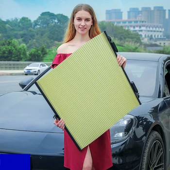 Osłony przeciwsłoneczne szyby samochodu nowy podwójny wewnętrzny cyny foliowej osłona przeciwsłoneczna automatycznie wysuwana osłona przeciwsłoneczna termoizolacji przednie szyby