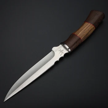 Otwarty nóż myśliwski wilderness survival knife high hardness military quality knife self-defense knife przenośny prosty nóż