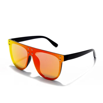 Oversize grube top okulary damskie luksusowe folie kolorowe soczewki ramka w jednym okulary męskie markowe okulary retro UV400