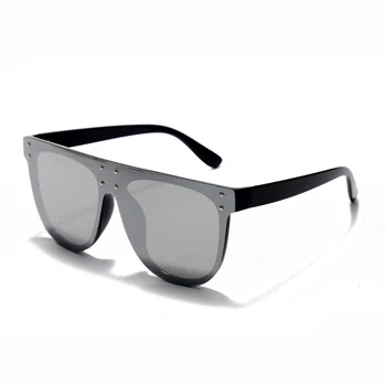 Oversize grube top okulary damskie luksusowe folie kolorowe soczewki ramka w jednym okulary męskie markowe okulary retro UV400