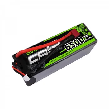 OVONIC Hardcase 14.8 V 50C 6500 mAh 4S LiPo Battery Pack 14# with Deans Plug for FPV, UAV, UAS, RC, cars, Airplanes