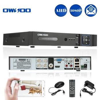 OWSOO 4CH AHD DVR Nagrywarki Surveillance Video Recorder H. 264 P2P Cloud 4 Channel Digital Video Recorder For CCTV AHD Camera Kit