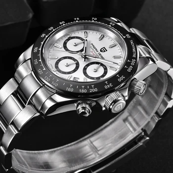 PAGANI DESIGN Męskie sportowe zegarek kwarcowy luksusowe zegarki Man Casual wojskowe wodoodporny zegarek ze stali nierdzewnej Relogio Masculino