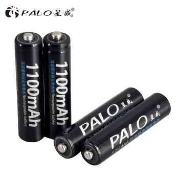 PALO 16szt 1.2 V 1100mAh NI-MH AAA fabrycznie naładowane akumulatory Ni-MH bateria aaa dla zabawek kamera mikrofon