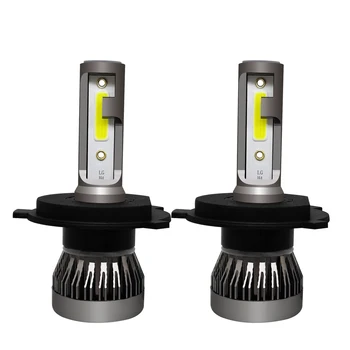 PAMPSEE Super Mini Size H4 LED HB3 9005 9006 HB4 H7 H11 H1 Auto Lamp Car Headlight Bulb led dla pojazdów 60 W 8000LM 6000K 12 W