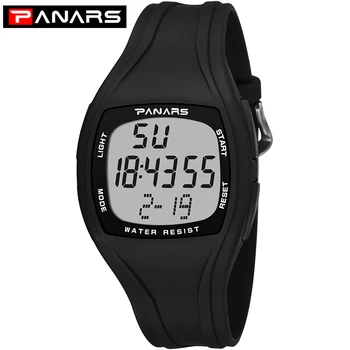 PANARS Sport Digital Watch Men Square retro Męskie sportowe zegarki elektroniczne wodoodporne damskie led zegarek Digital 2020 reloj