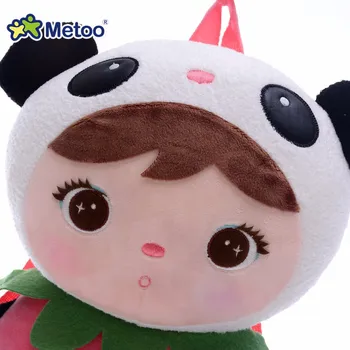 Panda zwierzęta kreskówki torby dzieci lalka pluszowy plecak zabawka dla dzieci torba do przedszkola Angela Królik dziewczyna Metoo plecak