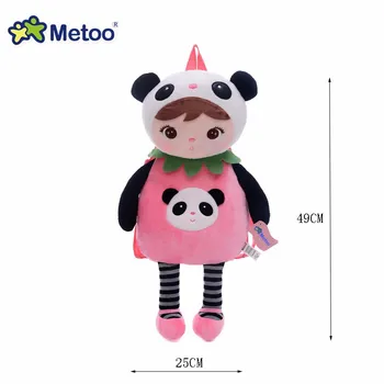 Panda zwierzęta kreskówki torby dzieci lalka pluszowy plecak zabawka dla dzieci torba do przedszkola Angela Królik dziewczyna Metoo plecak