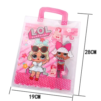 Papiernicze LOL dolls surprise set new creative portable PVC children ' s anime figures model school supplies prezenty dla dziewczyny