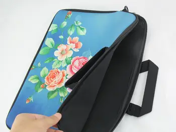 Paryż wodoodporny ramię torby do laptopów portfolio 15.6 16 17.3 cali torba na Macbook Air 13 Case 13.3 14 15 17 moda Damska torba na ramię