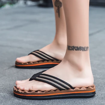 PARZIVAL letnie męskie masażu japonki nowe męskie kapcie moda Szczypta nogi męskie antypoślizgowe obuwie plażowe lekkie buty Męskie