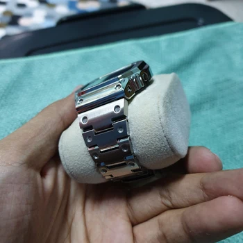 Pasek ze stali nierdzewnej pierścień pasek do zegarka Casio G-shock DW5600 DW5610 Watch Band Case DW5600E GW-M5610 GWB5600HR GW-5000 zderzak