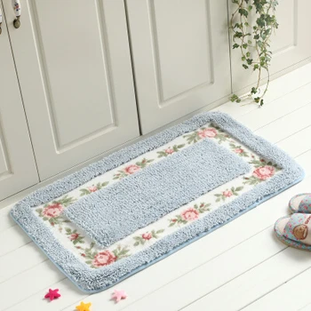 Pasterski styl dywanik podłogowy maty do kąpieli multi rozmiar owalny dywanik do dekoracji wnętrz antypoślizgowe dywaniki łazienkowe agd kuchnia mata Mata