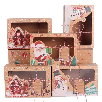 PATIMATE ciasteczka świąteczne pudełka 2020 świąteczny wystrój domu wesołych Świąt ornament Natal szczęśliwego Nowego roku 2021 prezenty świąteczne
