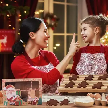 PATIMATE ciasteczka świąteczne pudełka 2020 świąteczny wystrój domu wesołych Świąt ornament Natal szczęśliwego Nowego roku 2021 prezenty świąteczne