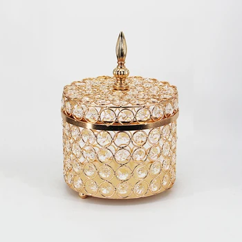 PEANDIM kryształowe orzechy, cukierki podajnik strona kosmetyki pudełko do przechowywania biżuterii ślubnej biżuterii partii talerze, stół dekoracyjna taca
