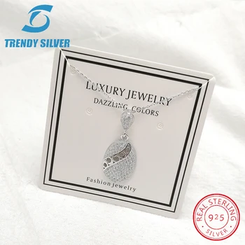 Pełna czysty 925 srebro cyrkon jasne CZ luksusowy zestaw biżuterii pierścień kolczyki dla kobiety wisiorek naszyjnik modny design