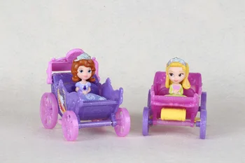 Piękna księżniczka Sofia Bursztynowa kolekcja samochodów figurka zabawka zestaw