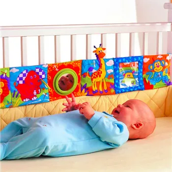 Plac grzechotka zabawka dla dzieci łóżko dookoła i tkanki książka z zwierzęcym modelem piękne zabawki dla dzieci łóżka podwójne kolor kolorowe zderzak łóżka